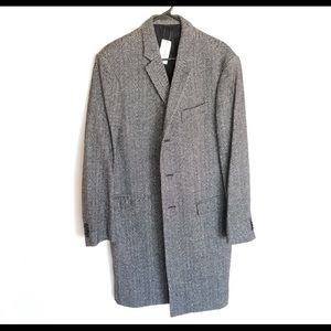 Banana Republic Herringbone Wool Cashmere Coat L
